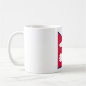 Flagge Nepals (Nepalesen) Kaffeetasse (Links)