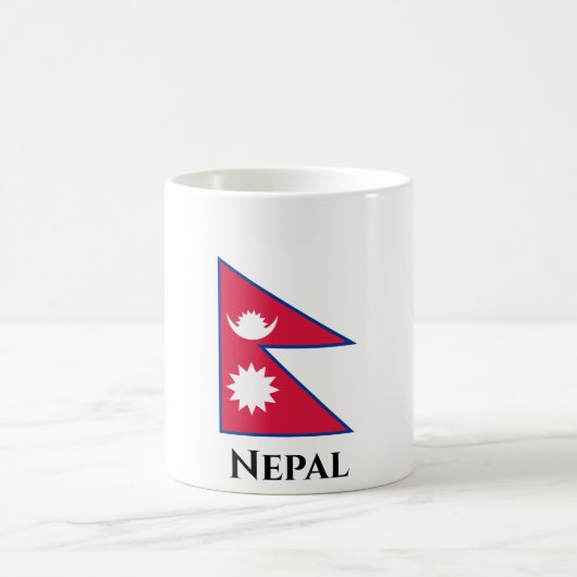 Flagge Nepals (Nepalesen) Kaffeetasse (Mittel)