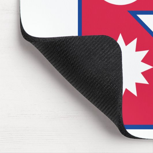 Flagge Nepals (Nepalesen) Mousepad (Ecke)
