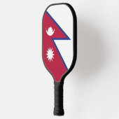 Flagge Nepals Pickleball Schläger (Links)
