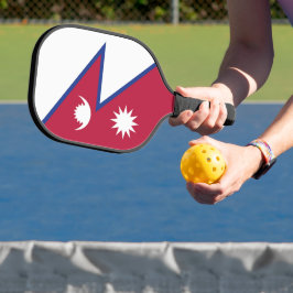 Flagge Nepals Pickleball Schläger