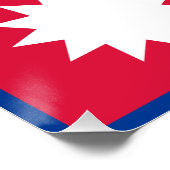 Flagge Nepals Poster (Ecke)