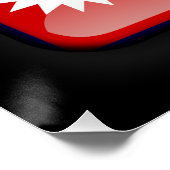 Flagge Nepals Poster (Ecke)