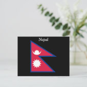 Flagge Nepals Postkarte (Stehend Vorderseite)