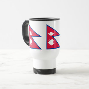 Flagge Nepals Reisebecher