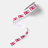 Flagge Nepals Satinband (Rückseite)