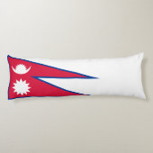 Flagge Nepals Seitenschläferkissen (Rückseite)