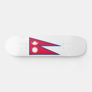 Flagge Nepals Skateboard