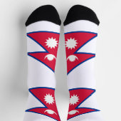 Flagge Nepals Socken (Oben)