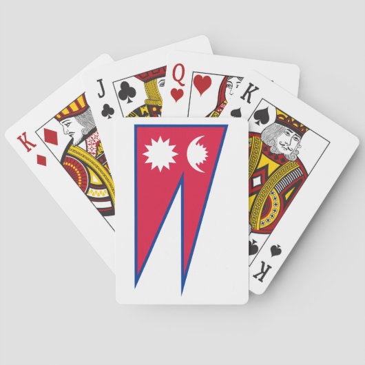 Flagge Nepals Spielkarten (Rückseite)