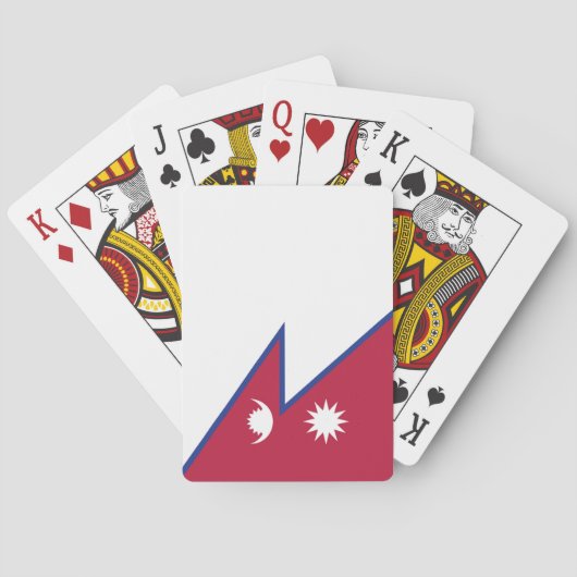 Flagge Nepals Spielkarten (Rückseite)