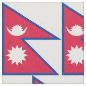 Flagge Nepals Stoff (Nahaufnahme)