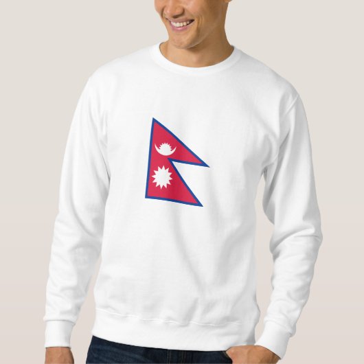 Flagge Nepals Sweatshirt (Vorderseite)