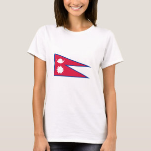 Flagge Nepals T-Shirt
