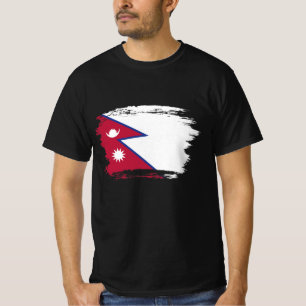 Flagge Nepals T-Shirt