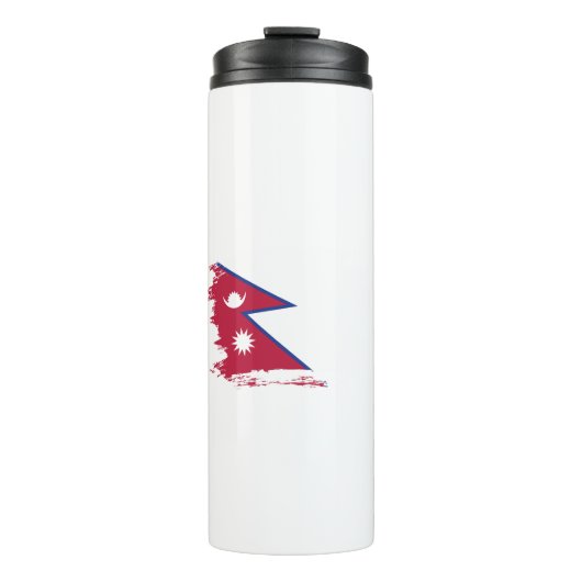 Flagge Nepals Thermosbecher (Vorderseite)