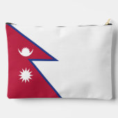 Flagge Nepals Zubehörtasche (Rückseite)