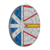 Flagge Neufundland Dartscheibe (Vorderseite Links)