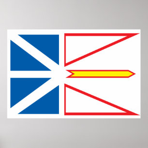 Flagge Neufundland Poster