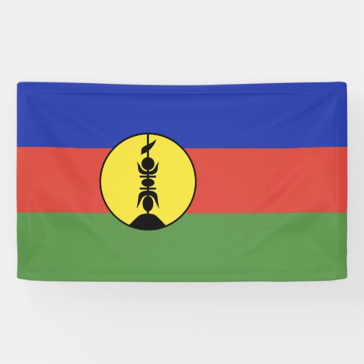 Flagge Neukaledoniens Banner (Horizontal)