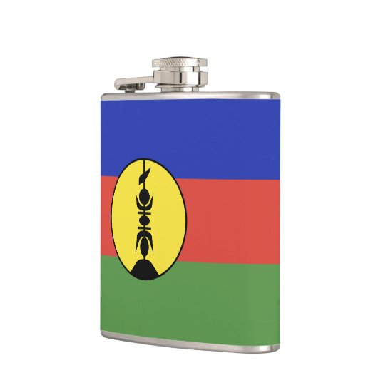 Flagge Neukaledoniens Flachmann (Links)