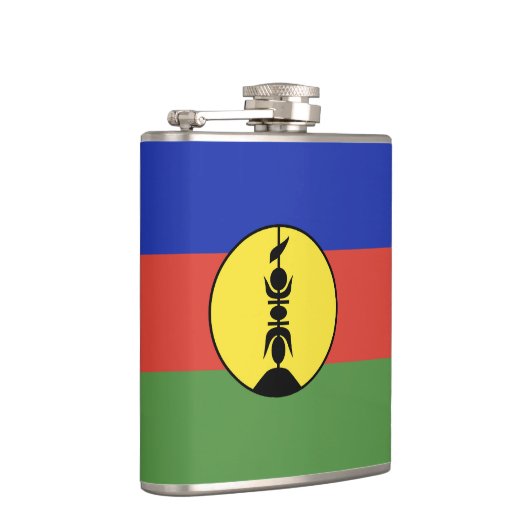 Flagge Neukaledoniens Flachmann (Rechts)