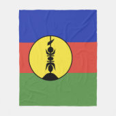 Flagge Neukaledoniens Fleecedecke (Vorderseite)