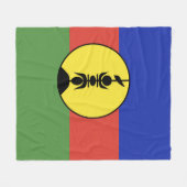 Flagge Neukaledoniens Fleecedecke (Vorderseite (Horizontal))
