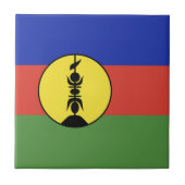 Flagge Neukaledoniens Fliese (Vorderseite)