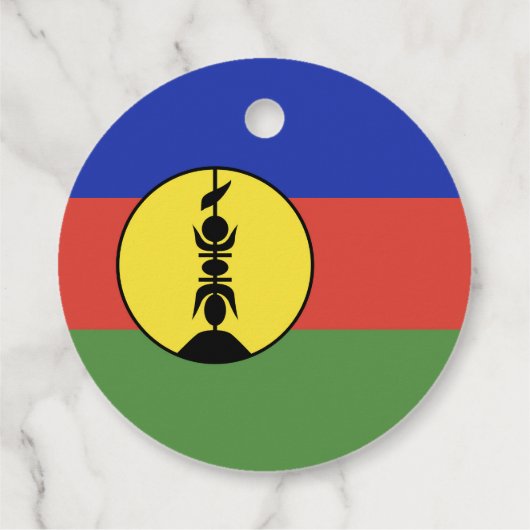 Flagge Neukaledoniens Geschenkanhänger (Rückseite)