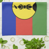 Flagge Neukaledoniens Geschirrtuch (Gefaltet)