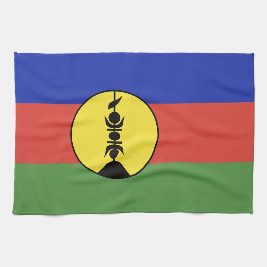 Flagge Neukaledoniens Geschirrtuch (Horizontal)