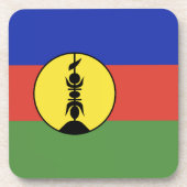 Flagge Neukaledoniens Getränkeuntersetzer (Vorderseite)