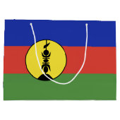 Flagge Neukaledoniens Große Geschenktüte (Rückseite)
