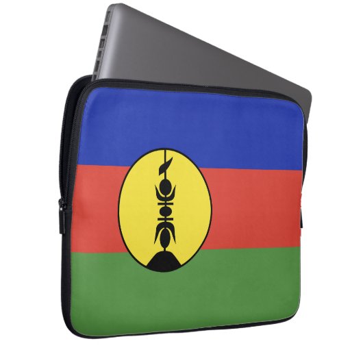 Flagge Neukaledoniens Laptopschutzhülle (Vorne Rechts)