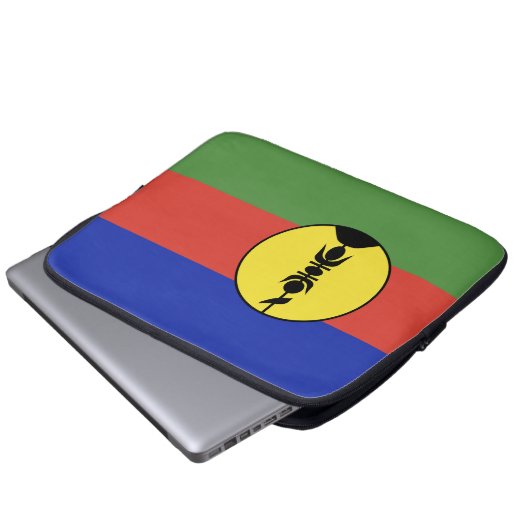 Flagge Neukaledoniens Laptopschutzhülle (Vorne Knopf)