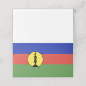 Flagge Neukaledoniens Platzkarte (Außenseite Aufgefaltet)