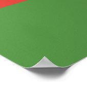 Flagge Neukaledoniens Poster (Ecke)