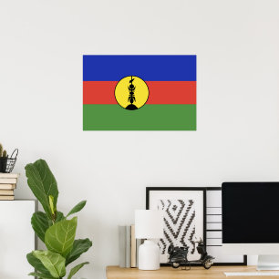 Flagge Neukaledoniens Poster