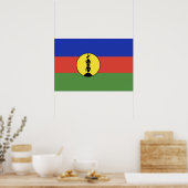 Flagge Neukaledoniens Poster (Küche)