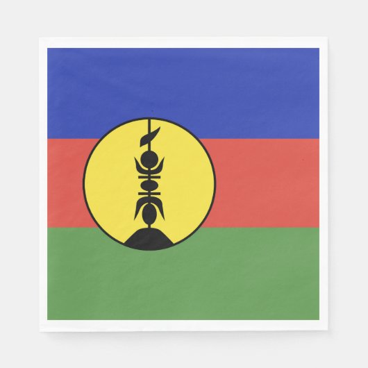 Flagge Neukaledoniens Serviette (Vorderseite)