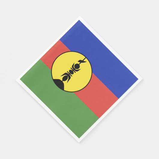 Flagge Neukaledoniens Serviette (Ecke)