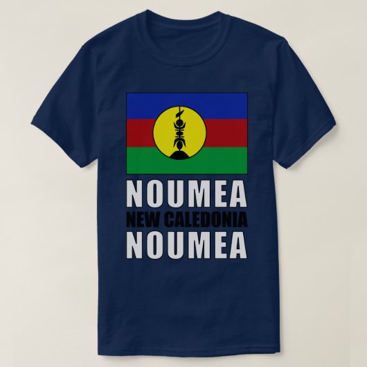 Flagge Neukaledoniens T-Shirt (Design vorne)