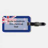 Flagge Neuseeland einfacher Identifikation Gepäckanhänger (Rückseite horizontal)