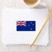Flagge Neuseelands Adressaufkleber (Insitu)