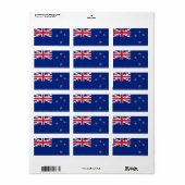 Flagge Neuseelands Adressaufkleber (Vorne)