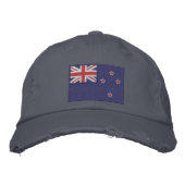 Flagge Neuseelands Bestickte Baseballkappe (Vorderseite)