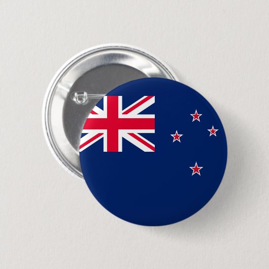 Flagge Neuseelands Button (Vorne & Hinten)