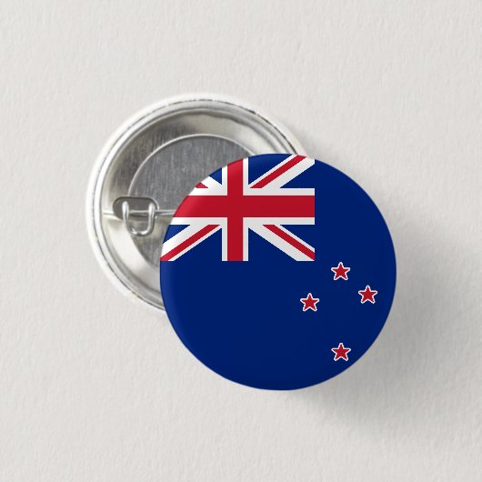Flagge Neuseelands Button (Vorne & Hinten)