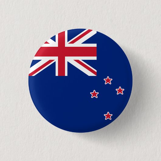 Flagge Neuseelands Button (Vorderseite)